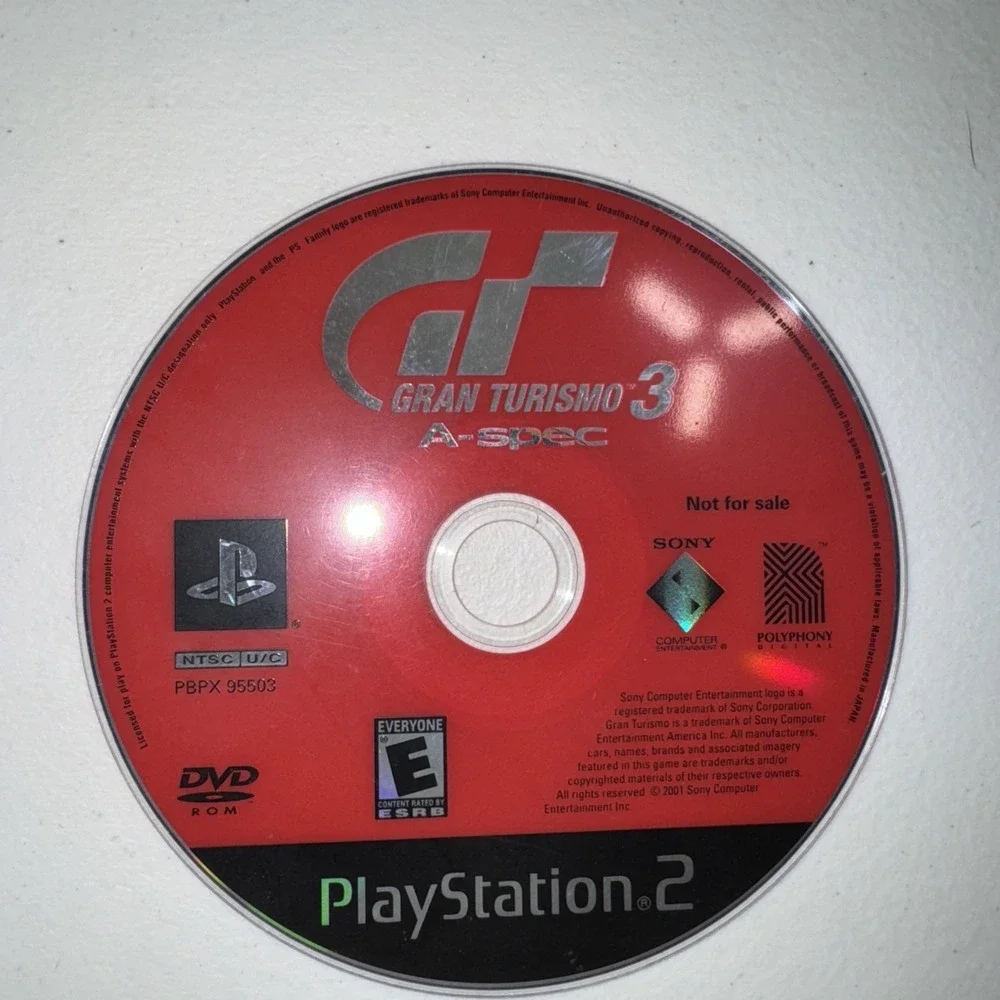 Gran Turismo 3 A-spec Greatest Hits‎ PS2 Sony PlayStation 2 - Disc Only